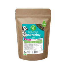 Zelená Země Konopné pokrutiny BIO 1kg pro psy, kočky, ryby a koně