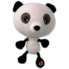 Hračka Dog Fantasy Big head Panda plyšový pískací 30cm