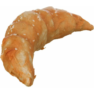 Denta Fun Chicken Croissant, rohlík z buvolí kůže v kuřecím masem 11 cm, 80g