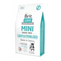 Brit Care Mini 0,4kg Light Sterilised grain free rabbit+salmon