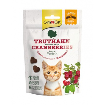 Gimcat Crunchy Snacks Krocan s brusinkami 50 g