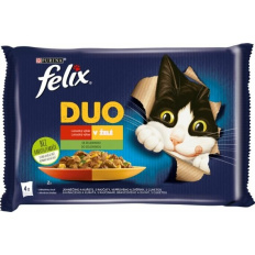 FELIX Fantastic  lahodný  výběr DUO v želé se zeleninou 4x85g