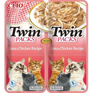 Inaba Twin Packs cat tuňák & kuře 80g