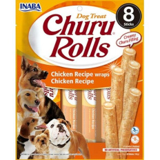 Inaba Churu Rolls dog snack kuře 8x 12g