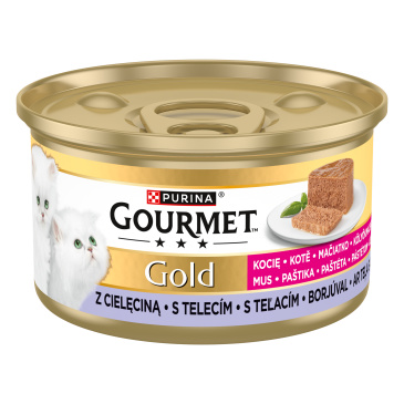 Gourmet Gold Kitten s telecím 85 g